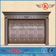 JK-C9014 villa main gate design copper door with four panel decorative